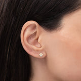 Diamond Paw Stud Earring Zoe Lev Jewelry