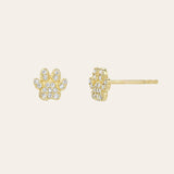 Diamond Paw Stud Earring Zoe Lev Jewelry