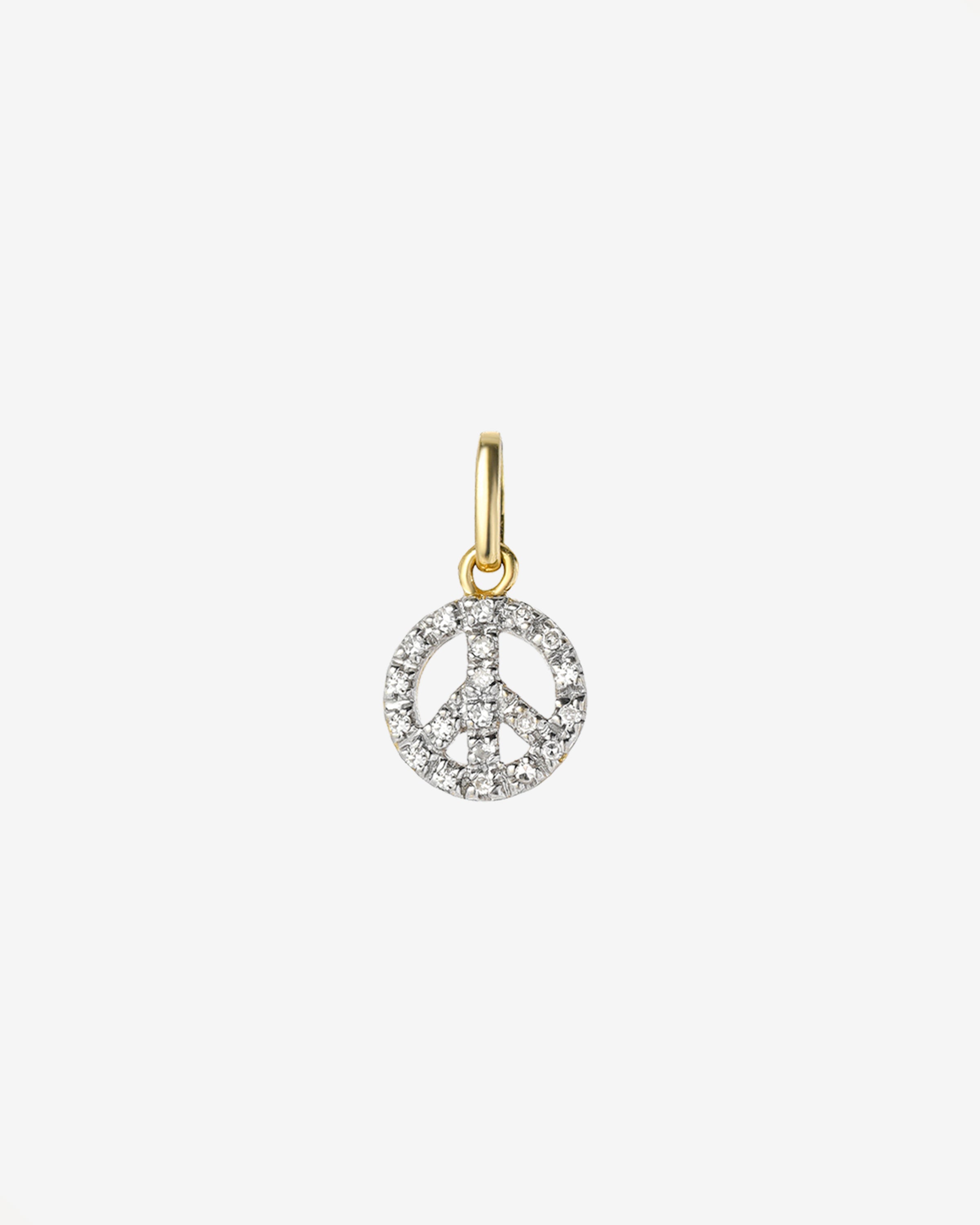 Diamond Peace Pendant Zoe Lev Jewelry