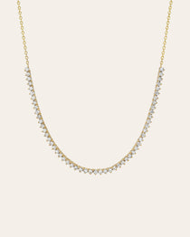 Diamond Row Tennis Necklace Tennis Zoe Lev Jewelry