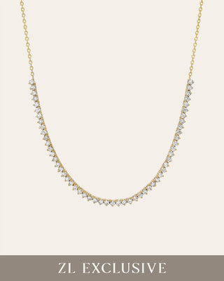 Diamond Row Tennis Necklace