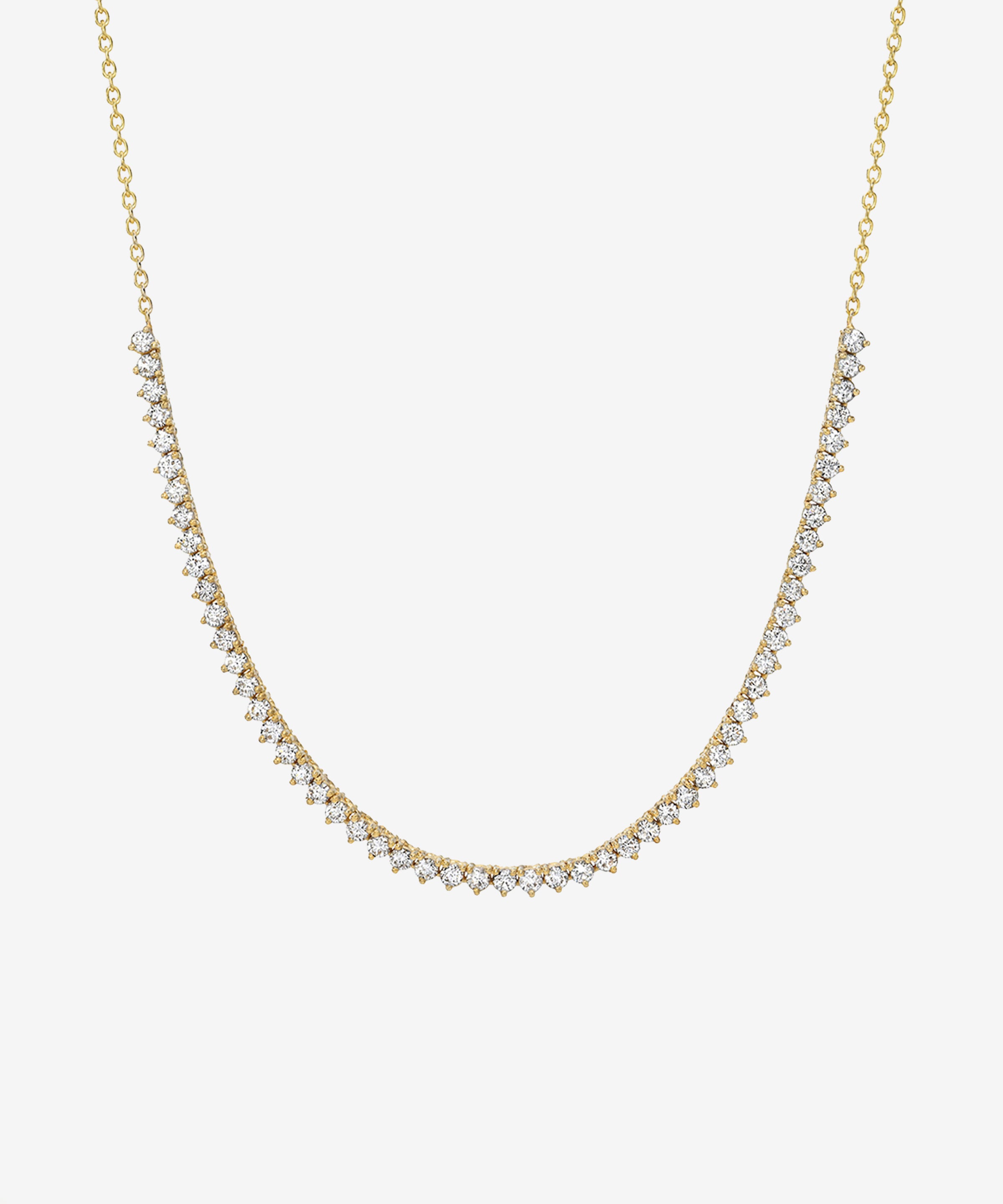 Diamond Row Tennis Necklace Tennis Necklace Zoe Lev Jewelry