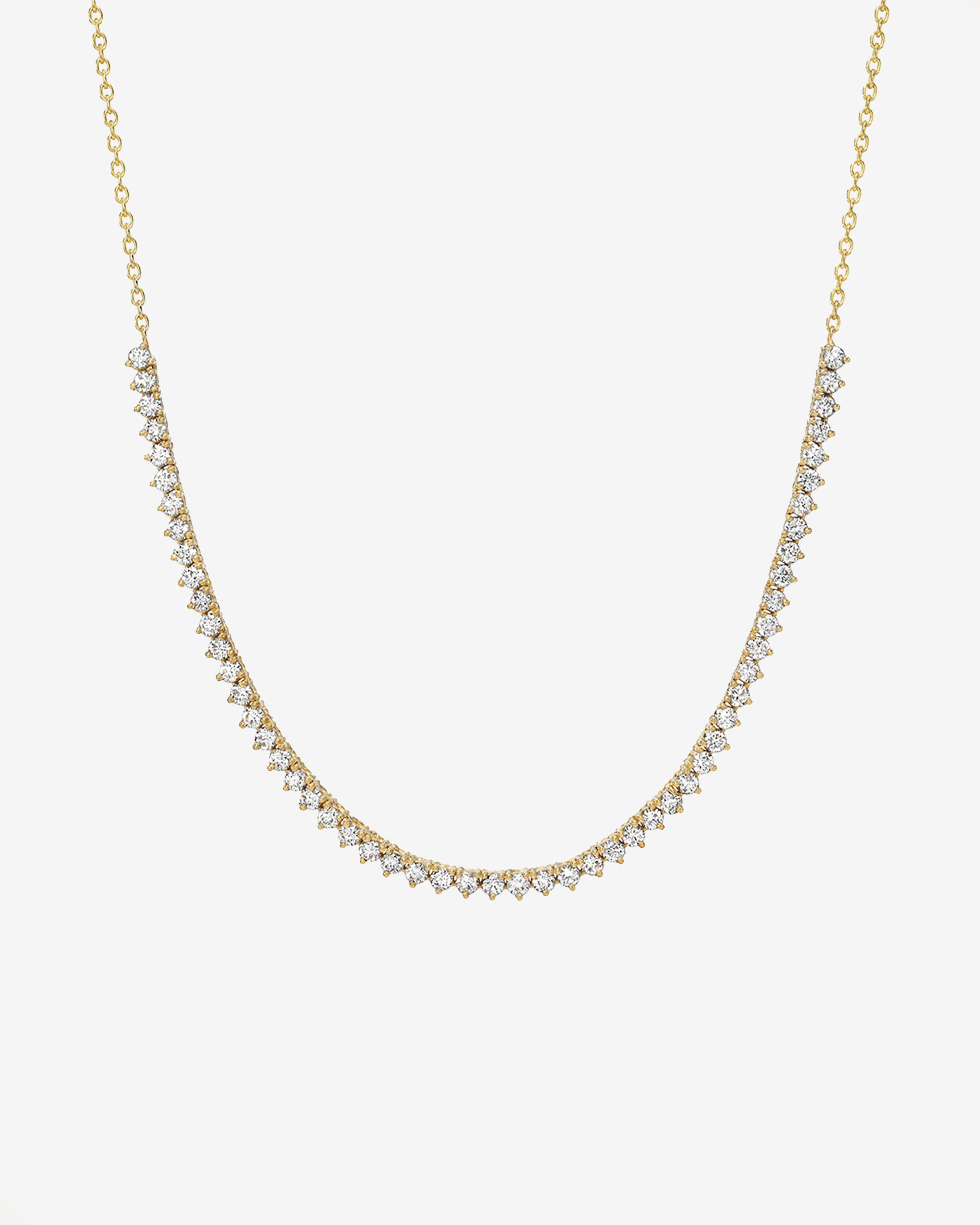 Diamond Row Tennis Necklace Tennis Necklace Zoe Lev Jewelry