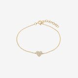 Diamond Heart Bracelet Zoe Lev Jewelry