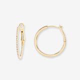 Diamond Small Hoops Hoops & Huggies Zoe Lev Jewelry