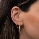 14K Gold Large Huggie Earrings Hoops & Huggies Zoe Lev Jewelry