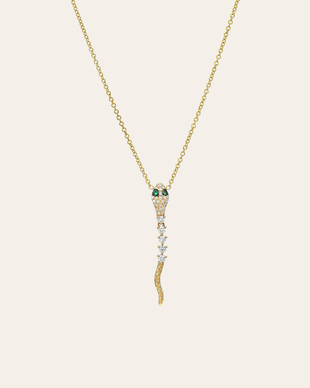 Diamond Snake Necklace