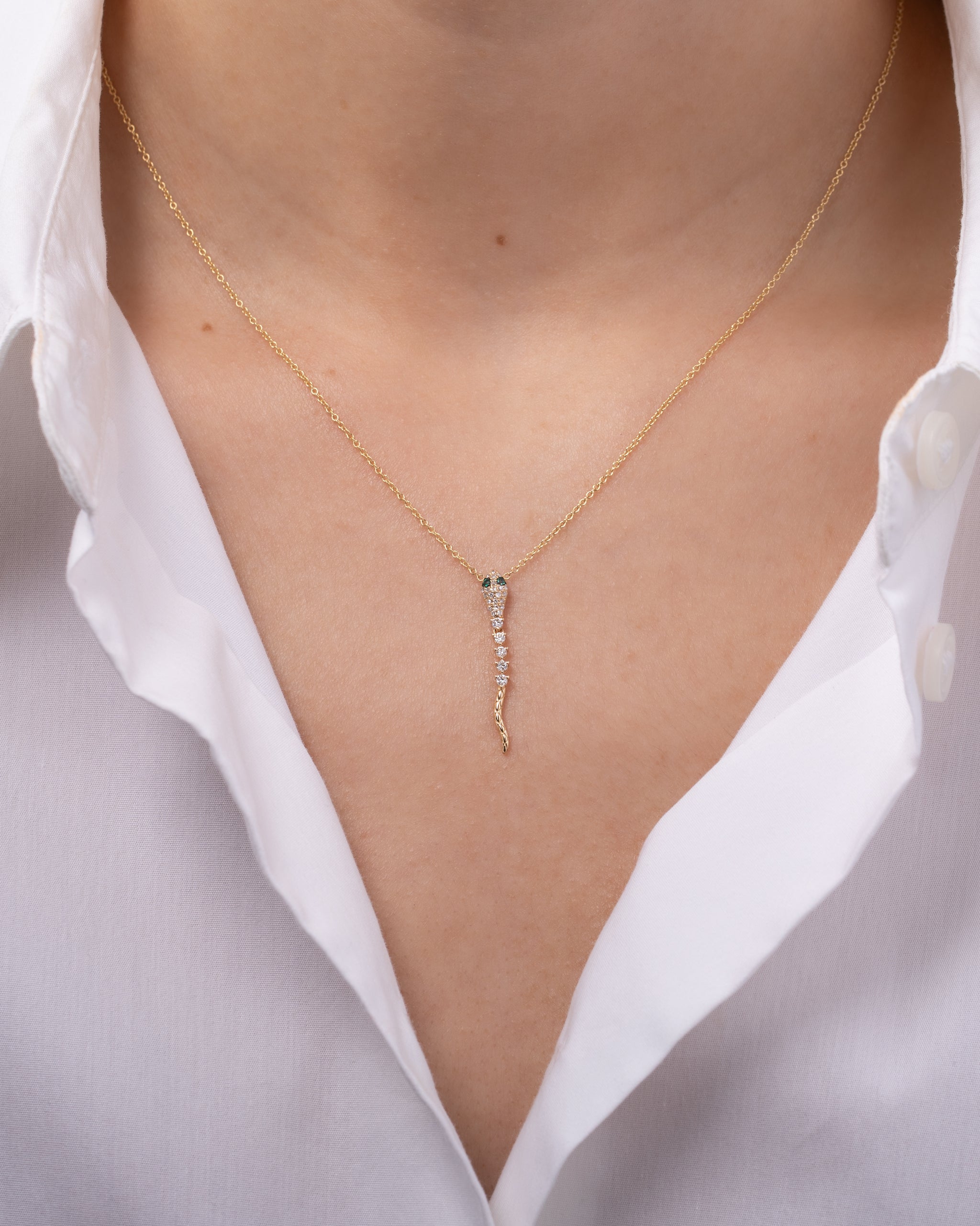 Animal jewelry White Diamond Ruby Snake Necklace Italian Silver Chain J  Dauphin For Sale at 1stDibs | aranjanam silver, aranjanam in english,  silver aranjanam