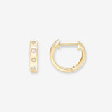 Diamond Starburst Huggie Earrings Hoops & Huggies Zoe Lev Jewelry