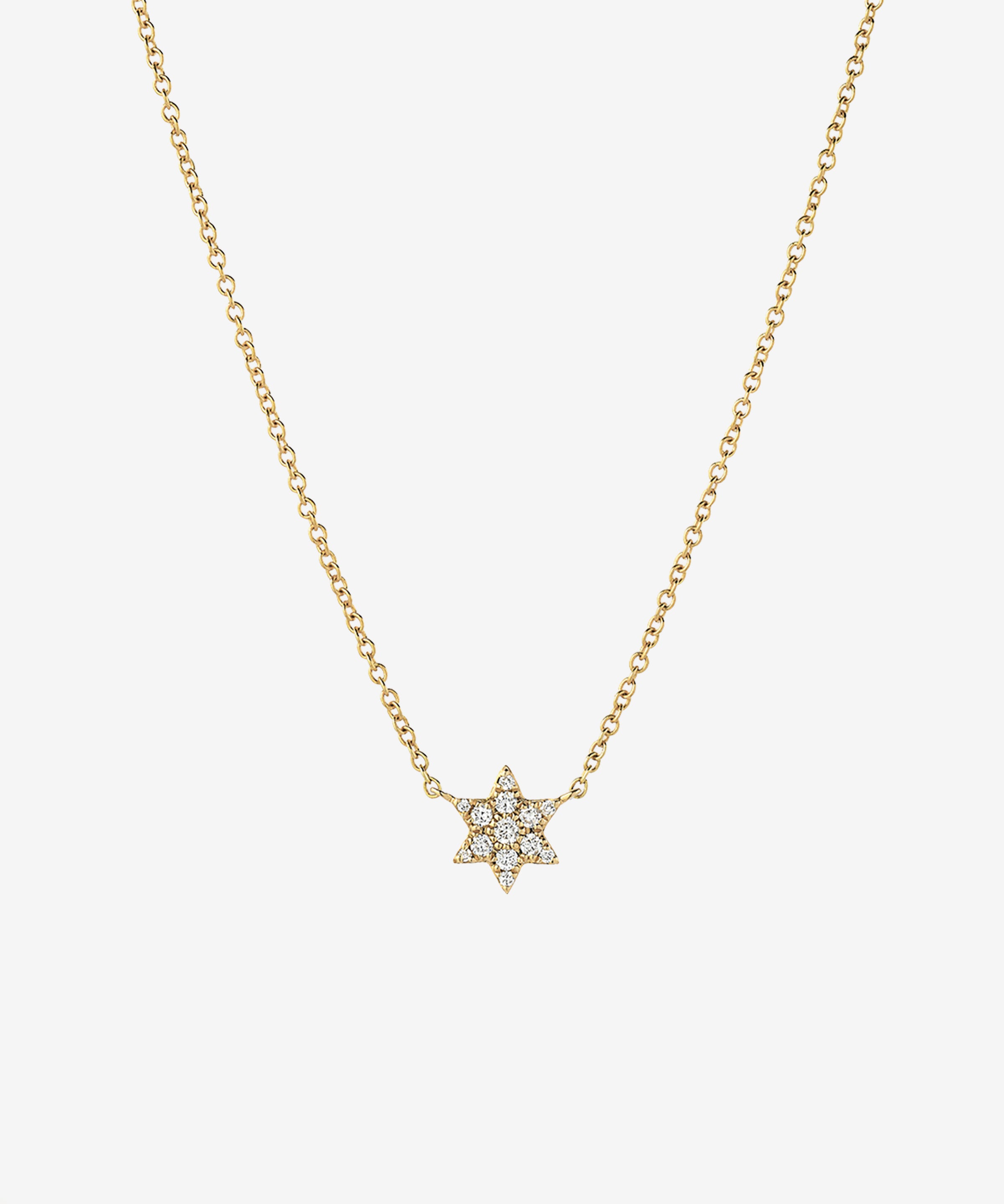 Diamond Star of David Necklace Zoe Lev Jewelry