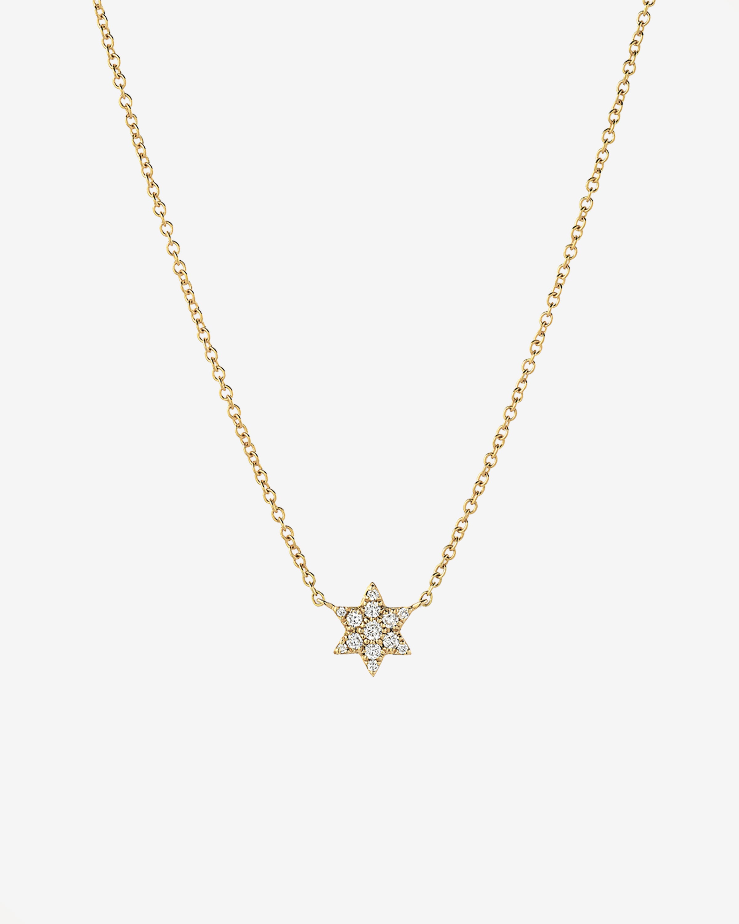 Diamond Star of David Necklace Zoe Lev Jewelry