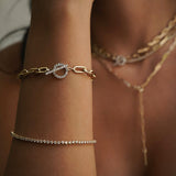 3 Prong Diamond Tennis Bracelet Zoe Lev Jewelry