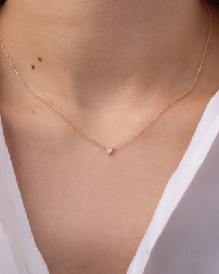 Diamond Trillion Necklace