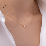 Diamond Trillion Necklace Zoe Lev Jewelry