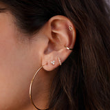 Diamond Trio Stud Earrings Zoe Lev Jewelry