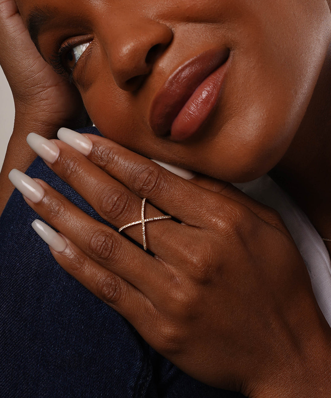 Diamond X Ring Zoe Lev Jewelry