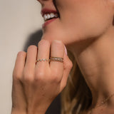 Diamond Baguette Cluster Ring SAMPLE SALE Zoe Lev Jewelry