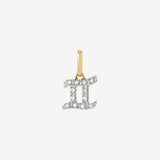 Diamond Zodiac Sign Pendant Personalized Zoe Lev Jewelry