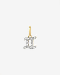 Diamond Zodiac Sign Pendant Personalized Zoe Lev Jewelry