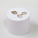 Diamond Oval Hoop Earrings Hoops & Huggies Zoe Lev Jewelry