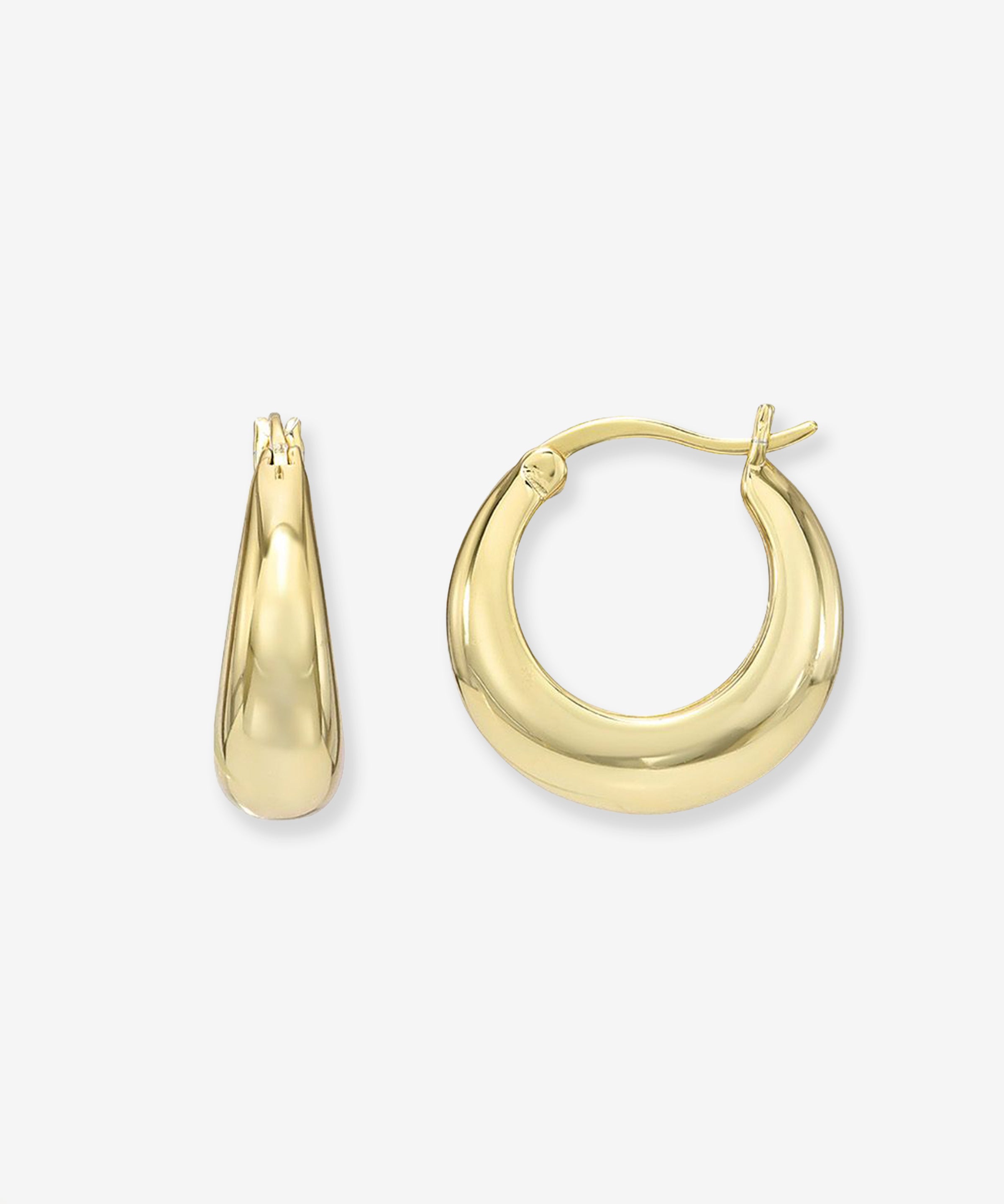 Dome Huggie Earrings Vermeil Zoe Lev Jewelry