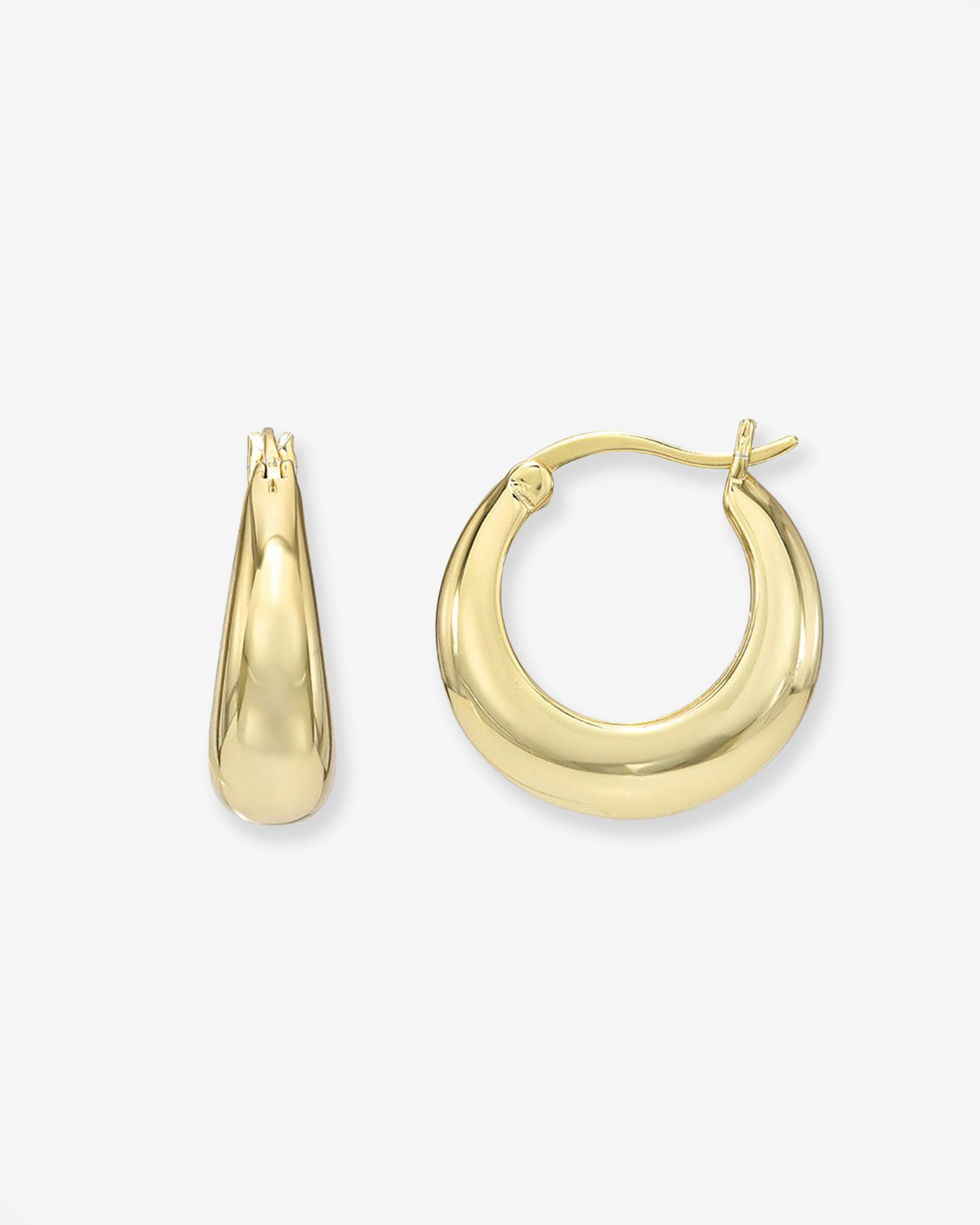 Dome Huggie Earrings Vermeil Zoe Lev Jewelry