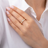 Domed Starburst Ring Zoe Lev Jewelry