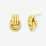 14k Gold Knot Studs Hoops & Huggies Zoe Lev Jewelry