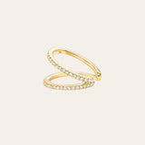 Double Diamond Ear Cuff Zoe Lev Jewelry
