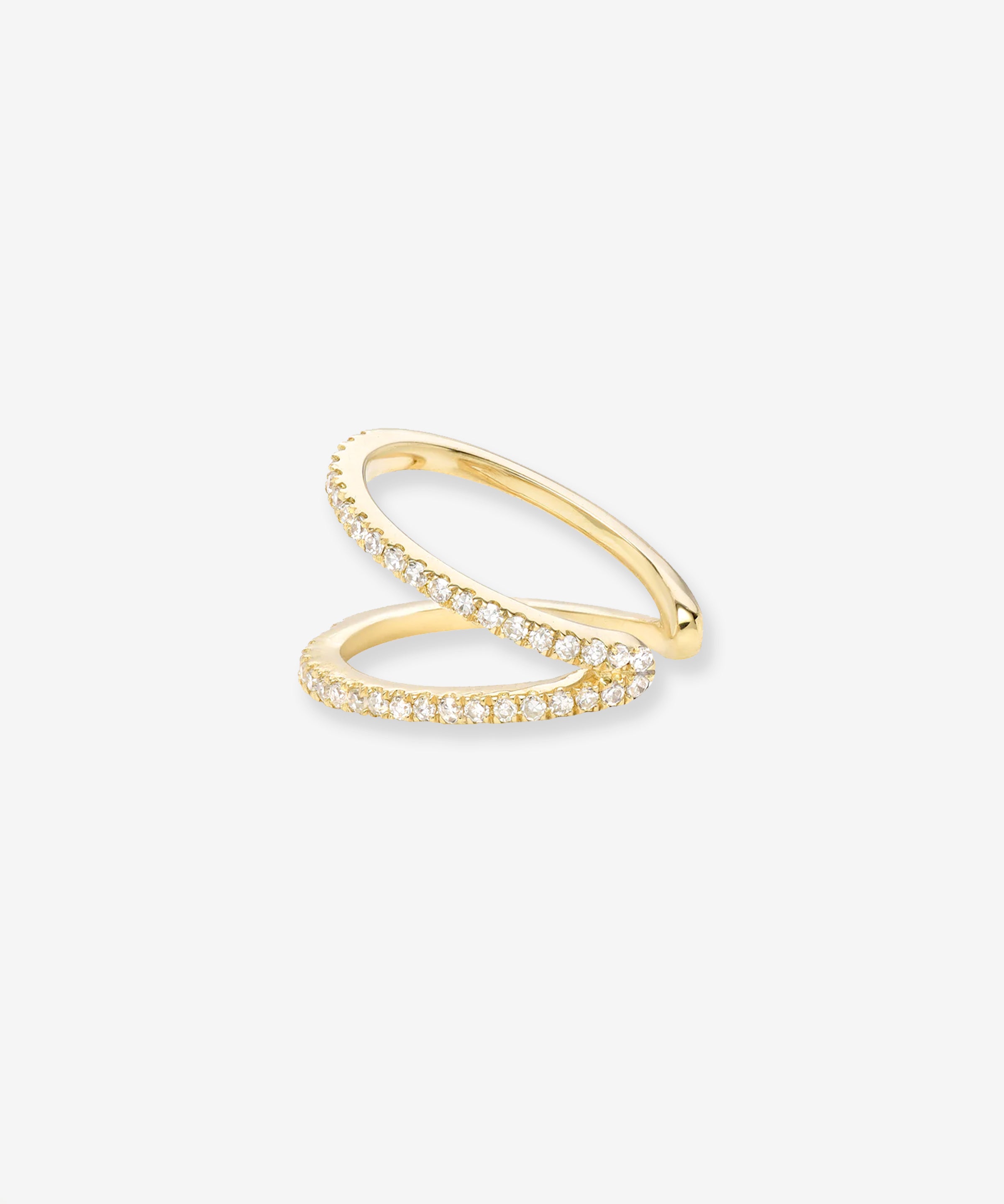 Double Diamond Ear Cuff Zoe Lev Jewelry
