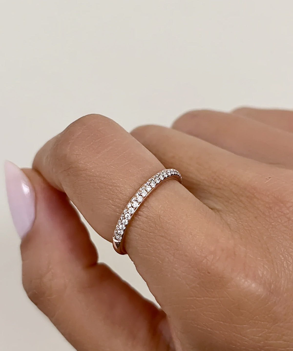 Double Row Diamond Band SAMPLE SALE Zoe Lev Jewelry