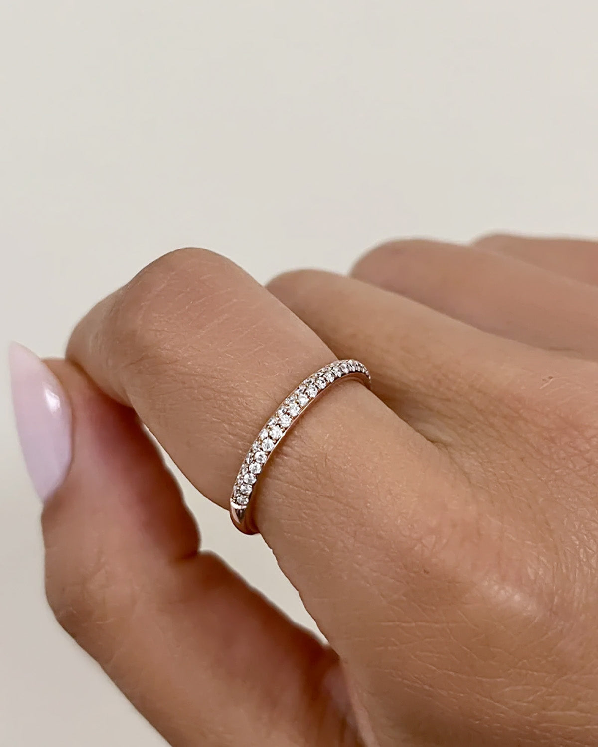 Double Row Diamond Band SAMPLE SALE Zoe Lev Jewelry