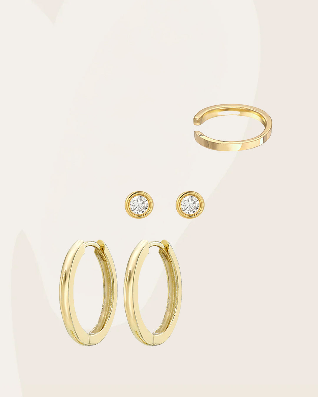 Ear Stack Essentials Set Hoops & Huggies Zoe Lev Jewelry