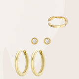 Ear Stack Essentials Set Hoops & Huggies Zoe Lev Jewelry