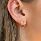 14k Gold Ear Chain Accessories Zoe Lev Jewelry