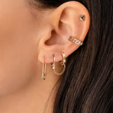 Cuban Link Ear Cuff Vermeil Zoe Lev Jewelry