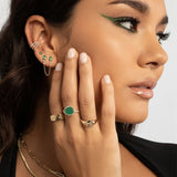 Diamond Emerald Ring Zoe Lev Jewelry