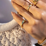Signet Heart Ring Vermeil Zoe Lev Jewelry