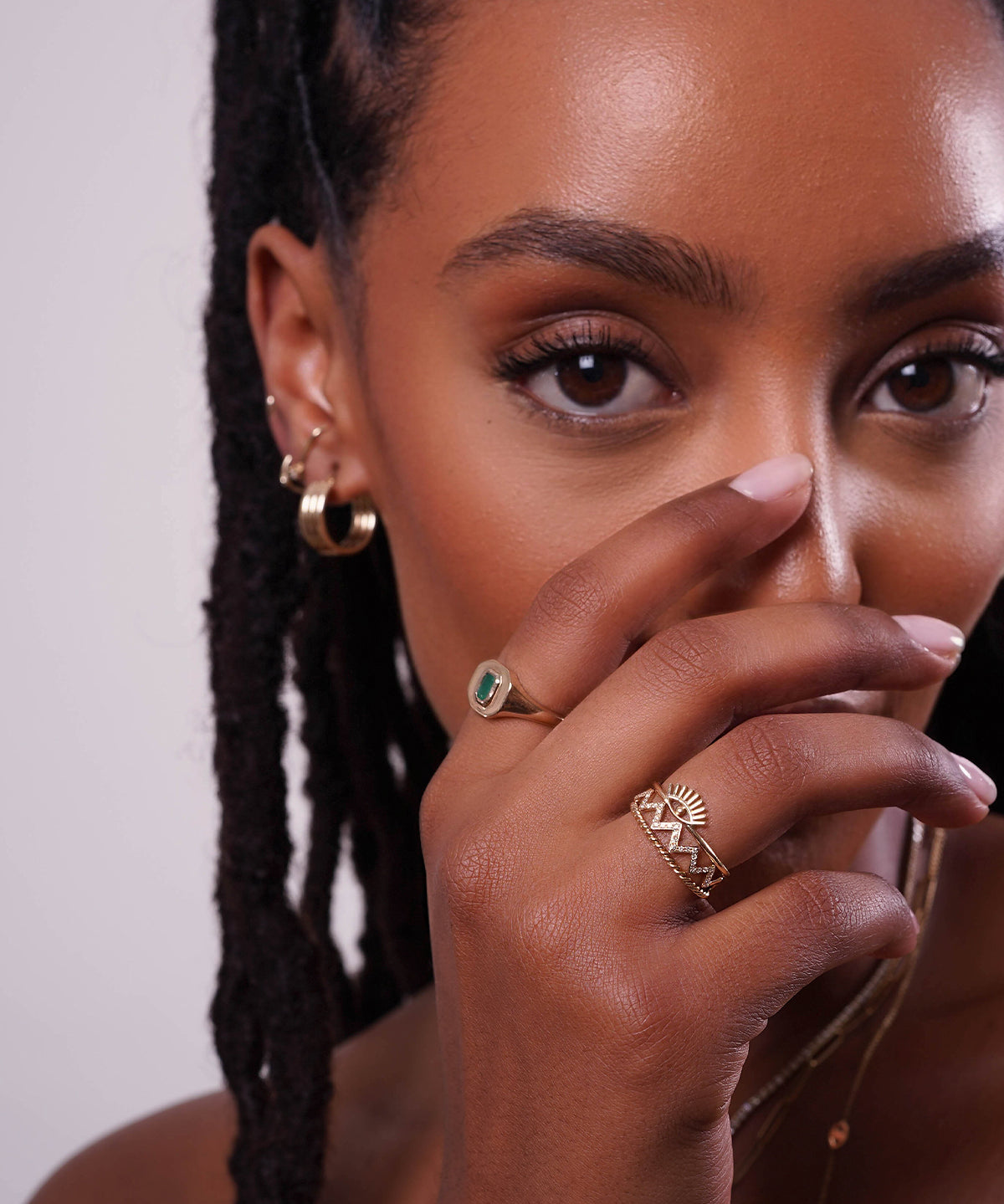 Diamond Zig Zag Ring SAMPLE SALE Zoe Lev Jewelry