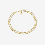 Figaro Chain Bracelet Vermeil Zoe Lev Jewelry