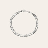 Figaro Chain Bracelet Vermeil Zoe Lev Jewelry Sterling Silver