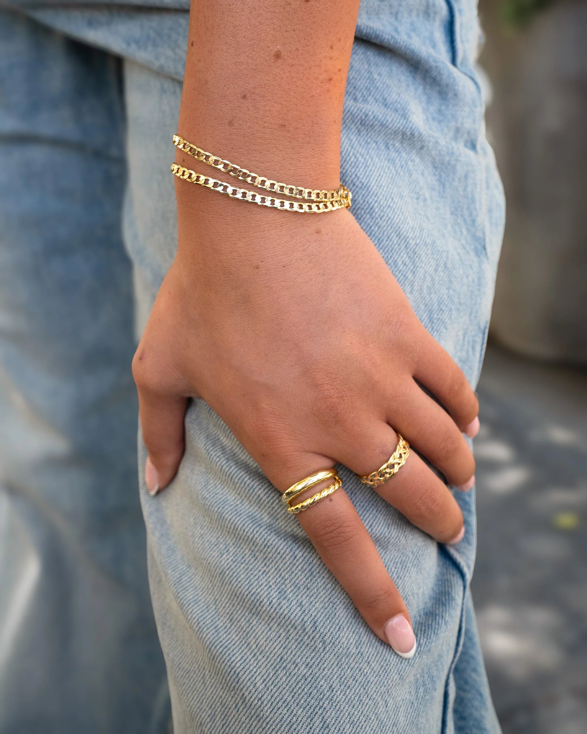 Braided Band Ring Vermeil Zoe Lev Jewelry