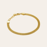 Flat Mesh Chain Bracelet Vermeil Zoe Lev Jewelry