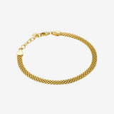Flat Mesh Chain Bracelet Vermeil Zoe Lev Jewelry