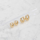 Gold Large Bubble Hoops SAMPLE SALE Zoe Lev Jewelry
