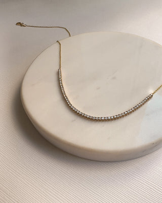 Diamond Row Tennis Necklace