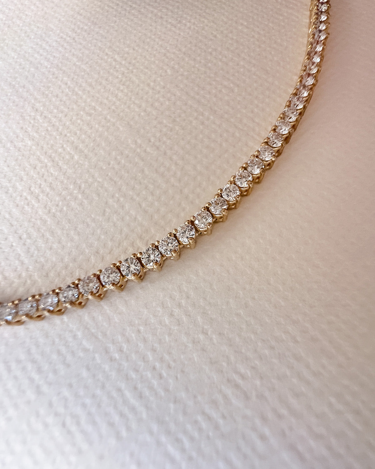 Diamond Row Tennis Necklace