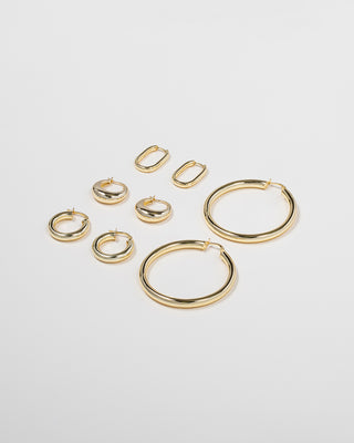 Gold Vermeil Large Thick Hoops