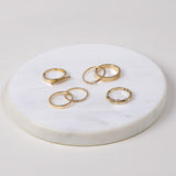 14k Gold Thin Notched Ring Zoe Lev Jewelry