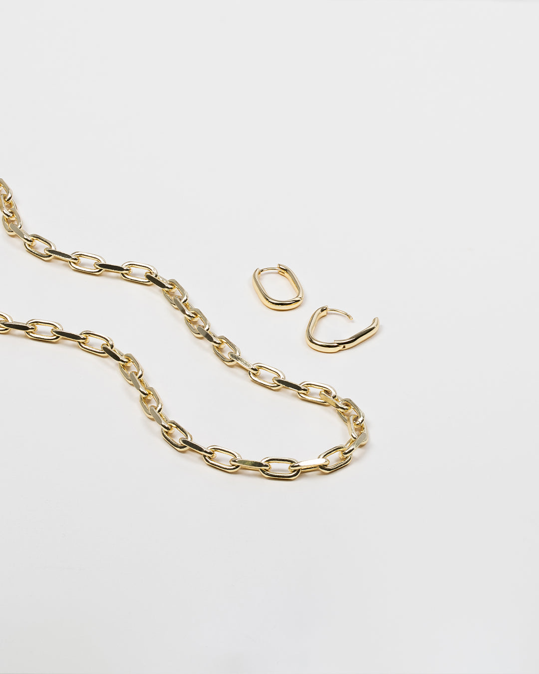 14k Gold Large Open Link Chain Necklace - Zoe Lev Jewelry